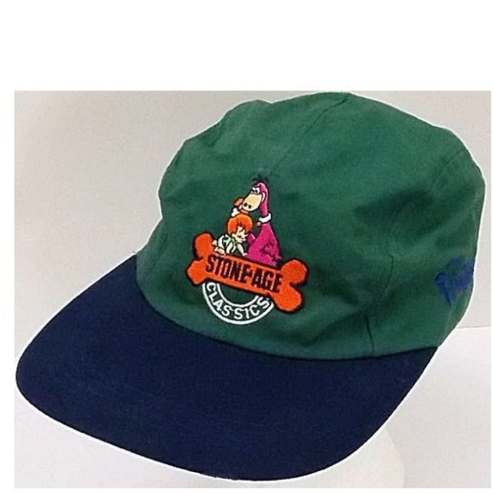 Flintstones Stone Age 5 Panel Hat Snapback Green